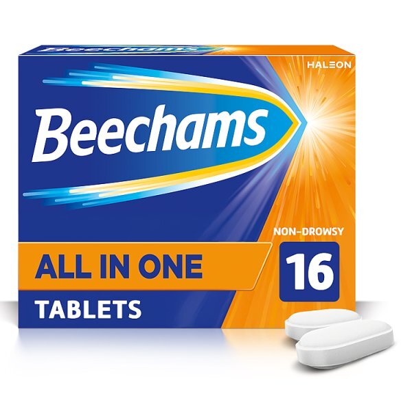 Beechams All in One Tablets, with Paracetamol, 16s