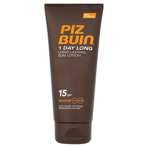 Piz Buin 1 Day Long Lotion SPF 15 Medium 100ml