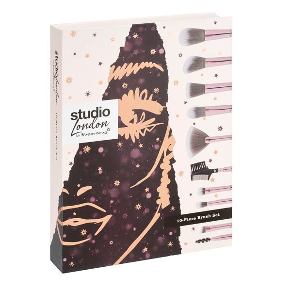 Superdrug Studio London 10 Piece Brush Set