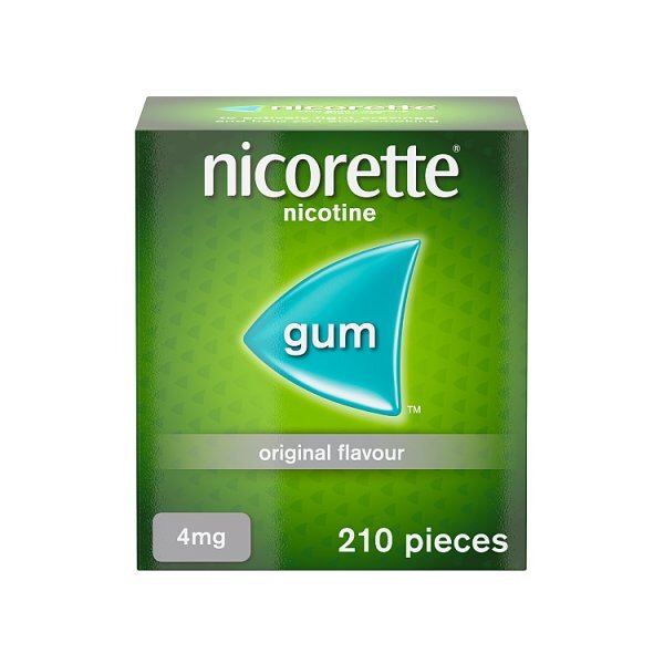 Nicorette® Original 4mg Nicotine Gum 210s (Stop Smoking)