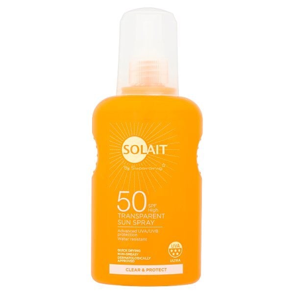 Solait Transparent Sun Cream Spray SPF50 200ml