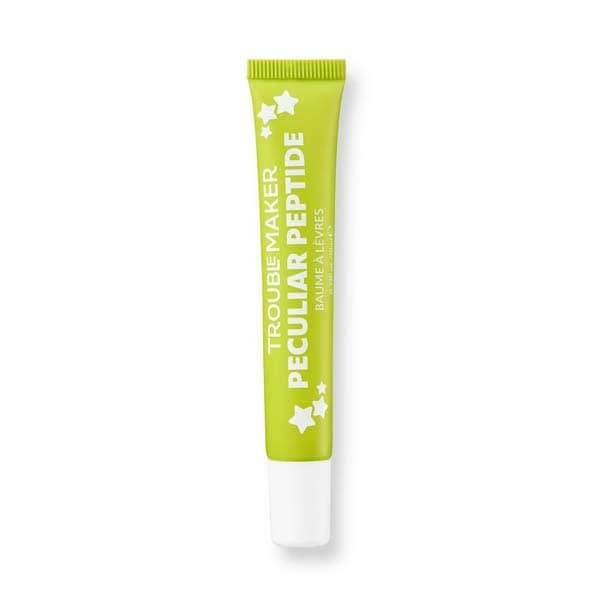 Trouble Maker Peculiar Peptide Shimmer Lip Balm Gold Clear