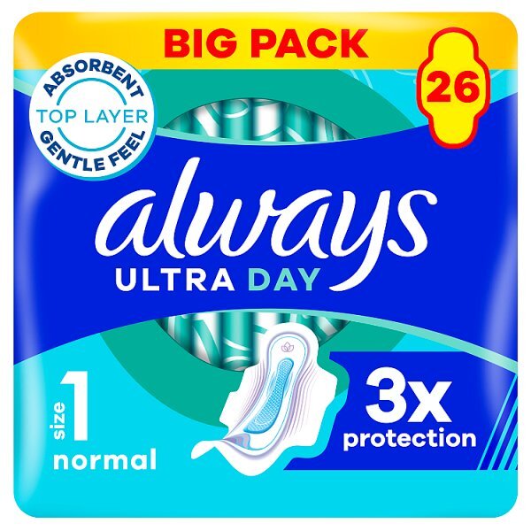 Always Ultra Normal (Size1) Sanitary Towels 26 Pads Big Pack