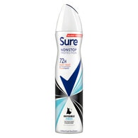 Sure Antiperspirant Deo Aerosol Nonstop Invisible Aqua 250ml