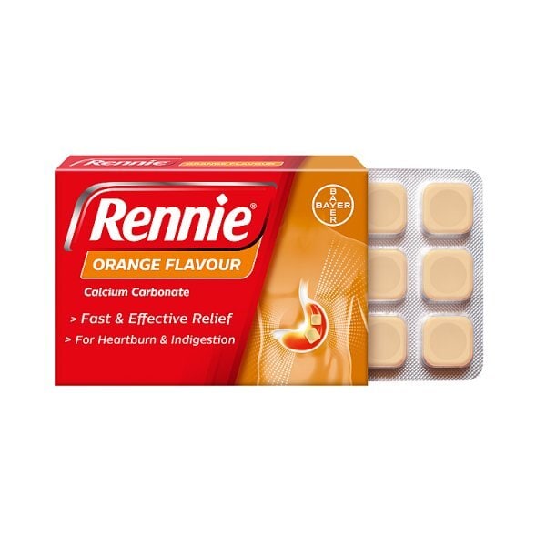 Rennie Orange Heartburn & Indigestion Relief 24 Tablets