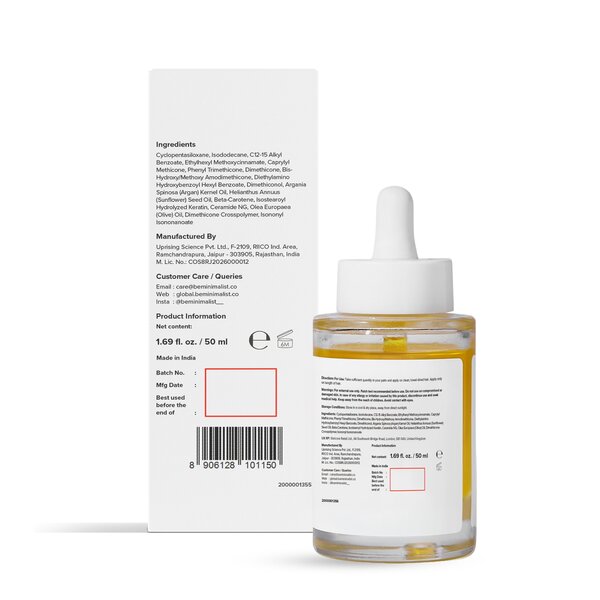 Minimalist Frizz Control Complex Hair Serum 50ML
