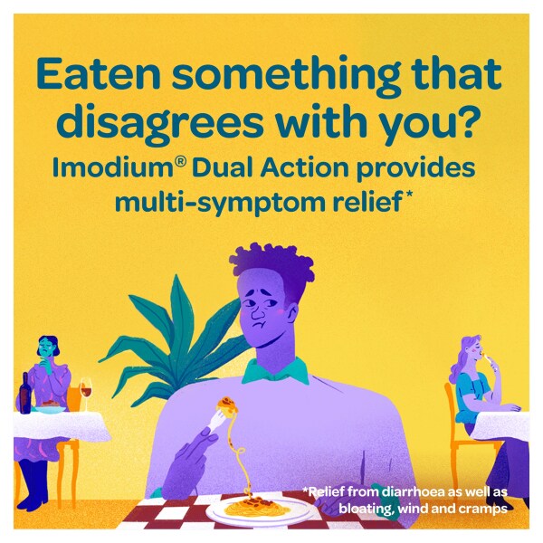 IMODIUM DUAL ACTION RELIEF TABS 12S
