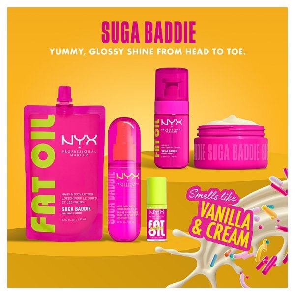NYX Professional Makeup Fat Oil Body Fragrance Mist Suga Baddie 80ml