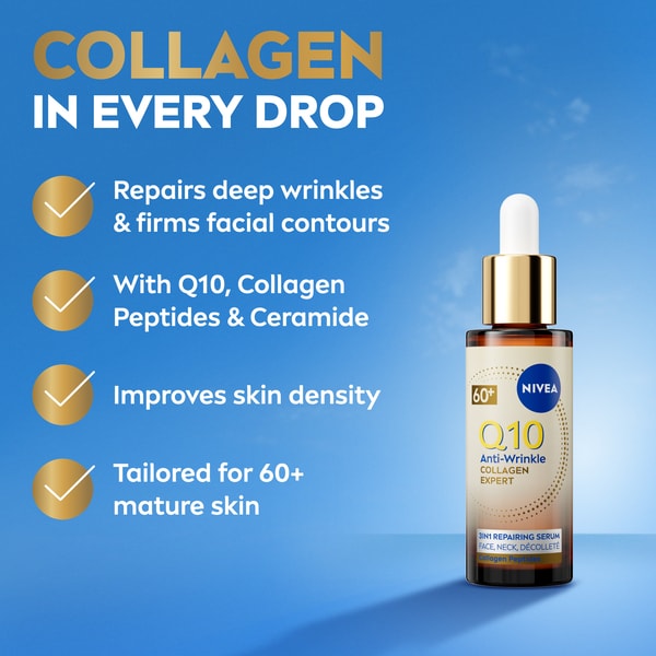Nivea Q10 Anti-Wrinkle Collagen 3In1 Face Serum 30ml