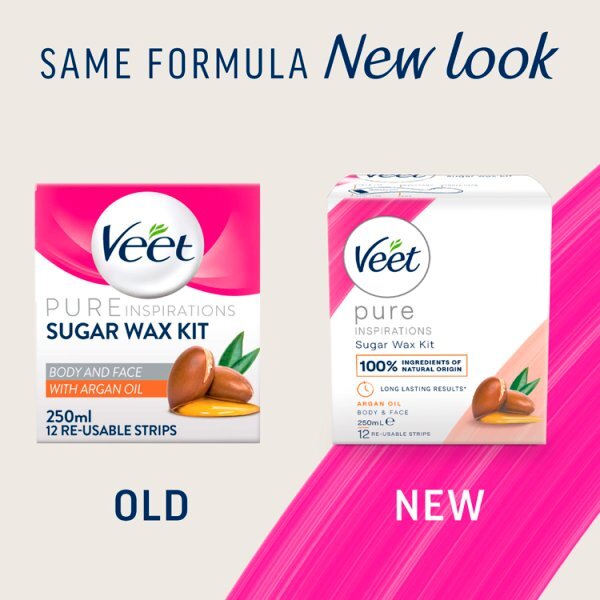 Veet Pure Inspiration Hot Sugar Wax Argan Oil 250ml