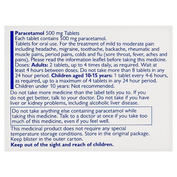 Max Healthcare Paracetamol 500mg Tablets 16s