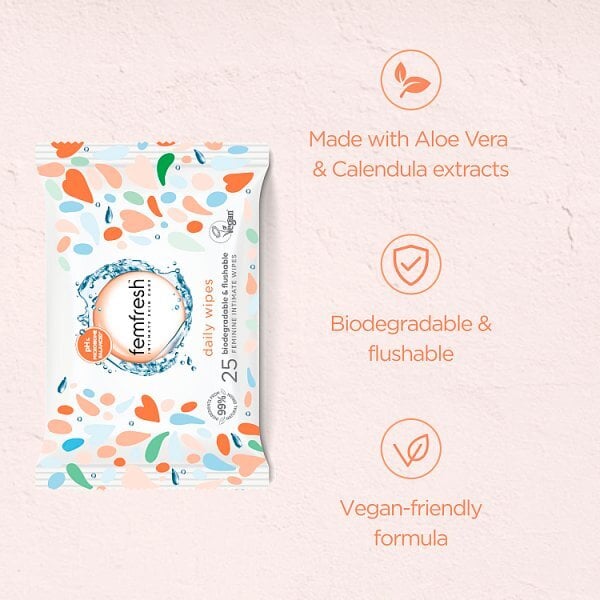 Femfresh Wipes 25 Pack