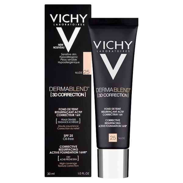VICHY Dermablend 3D Fluid Foundation 25 Nude 30ml