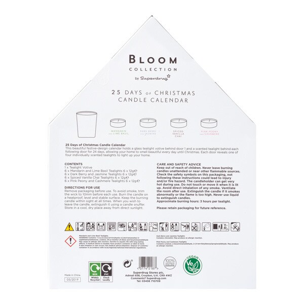 DNR Superdrug Bloom 25 Days of Christmas Candle Calendar