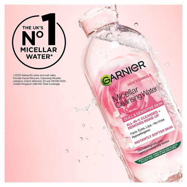 Garnier Micellar Rose Cleansing Water Makeup Remover Sens. Skin 700ml