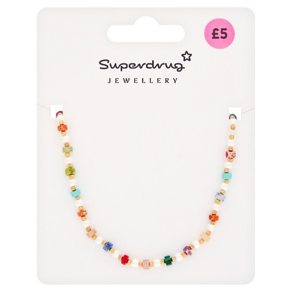 Superdrug Multi Colour Beaded Necklace