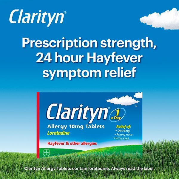 Clarityn Allergy & Hayfever Prescription Strength 60 Tablets