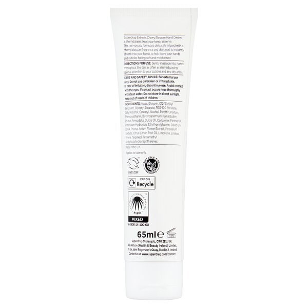 Superdrug Extracts Cherry Blossom Hand Cream 65ml