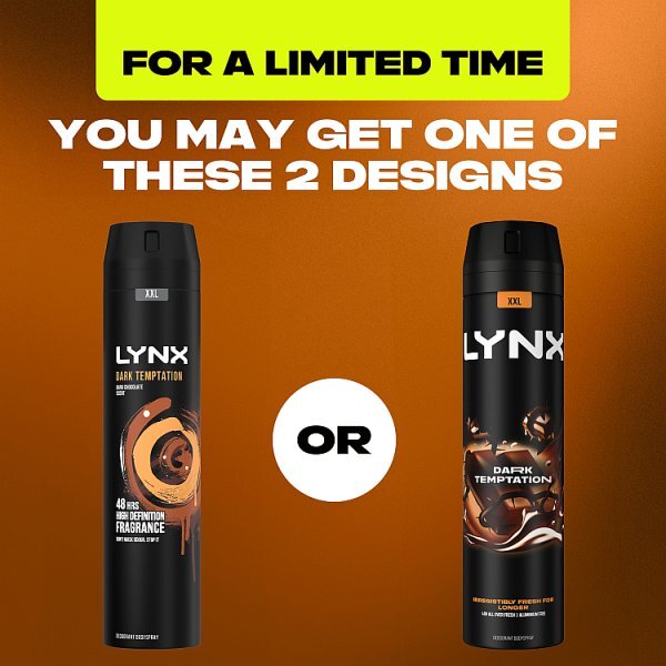 DNR Lynx Deodorant Bodyspray Aerosol Dark Temptation 250ml
