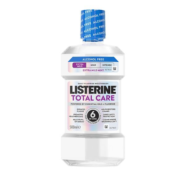 Listerine Total Care Extra Mild Alcohol Free Mouthwash 500Ml