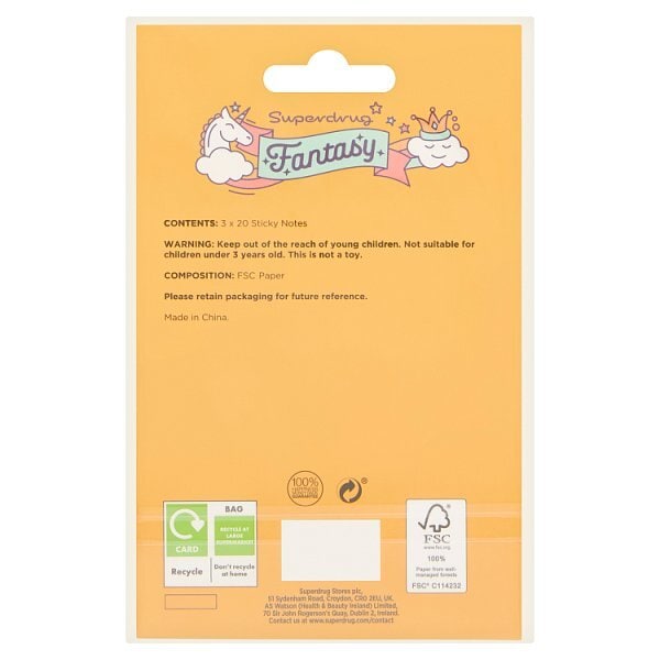 Superdrug Fantasy Post Its