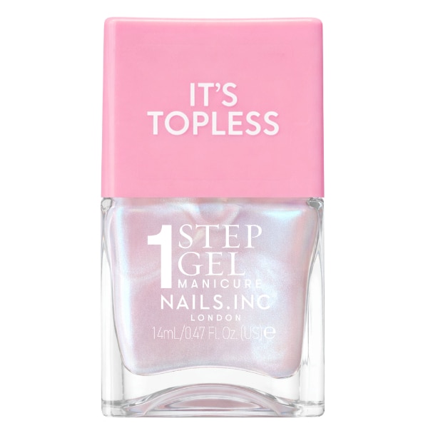 Nails.Inc It's Topless Kat Baby Pink Iridescent 14Ml