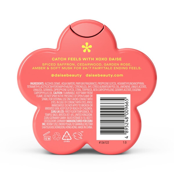 Daise Fragrance Body Mist Rose & Amber 100 Ml