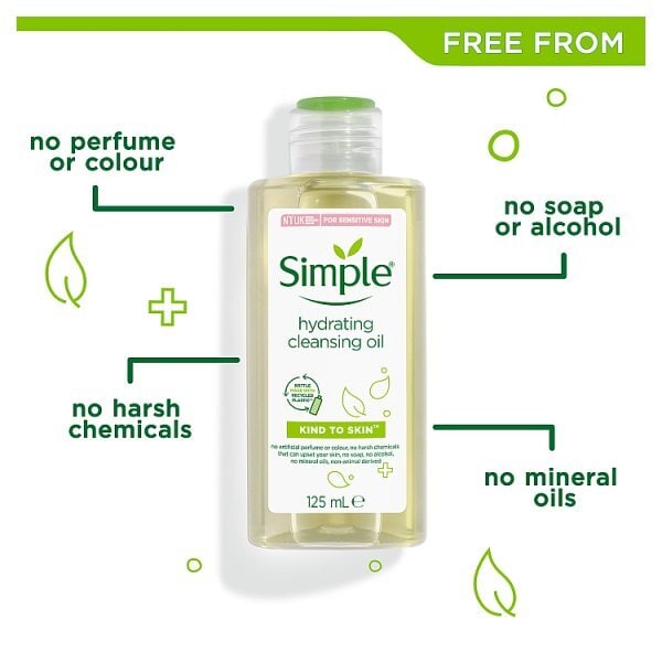 Simple Kind to Skin Hydrating Vegan Facial Cleanser 125ml