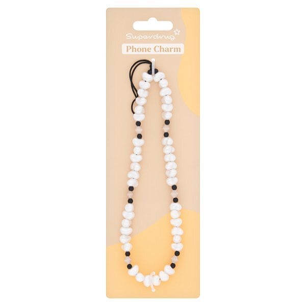Superdrug Phone Charm Pearl Effect