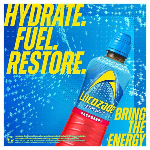 Lucozade Energy Raspberry 500ml