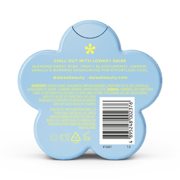 Daise Fragrance Body Mist Lowkey Rose & Sandalwood 100ml