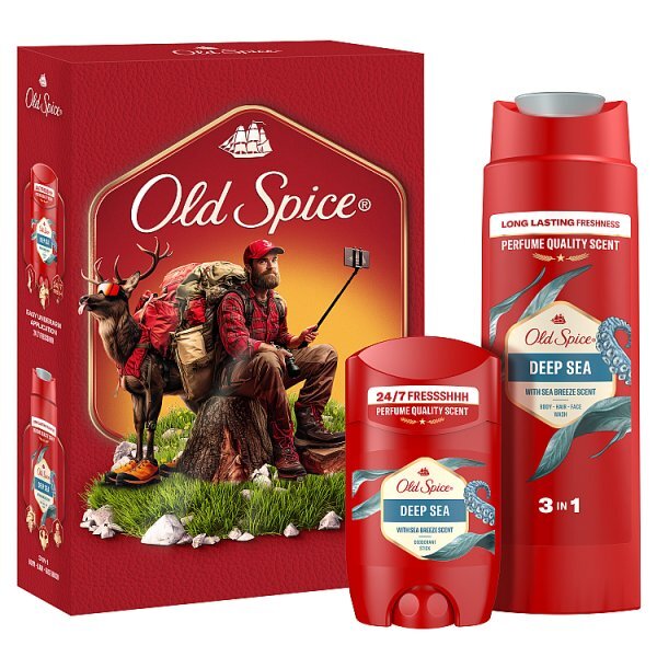 Old Spice Captain Deodorant & Shower Gel Christmas Gift Set