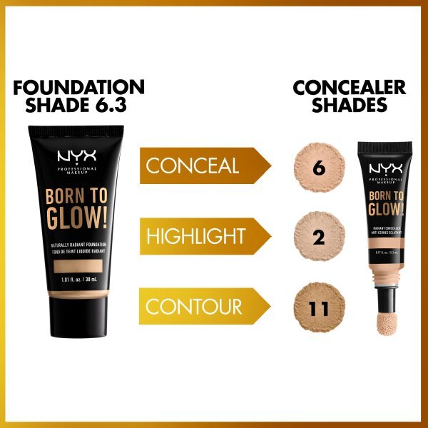 NYX Professional Makeup Born To Glow Foundation Warm Vanilla