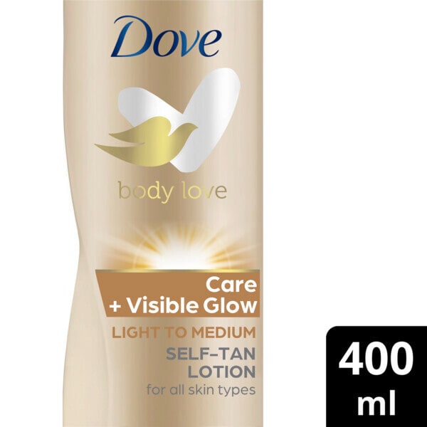 Dove Visibleglow Self-Tan Lotion Fair To Medium 400ml