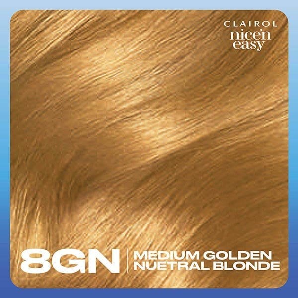 Clairol Nice'n Easy Hair Dye 8GN Medium Golden Neutral Blonde