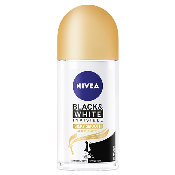 NIVEA Deodorant Black & White Silky Smooth Roll-On 50ml