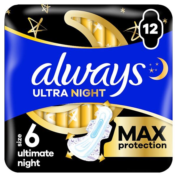 Always Sanitary Towels Ultimate Night (S6) Wings