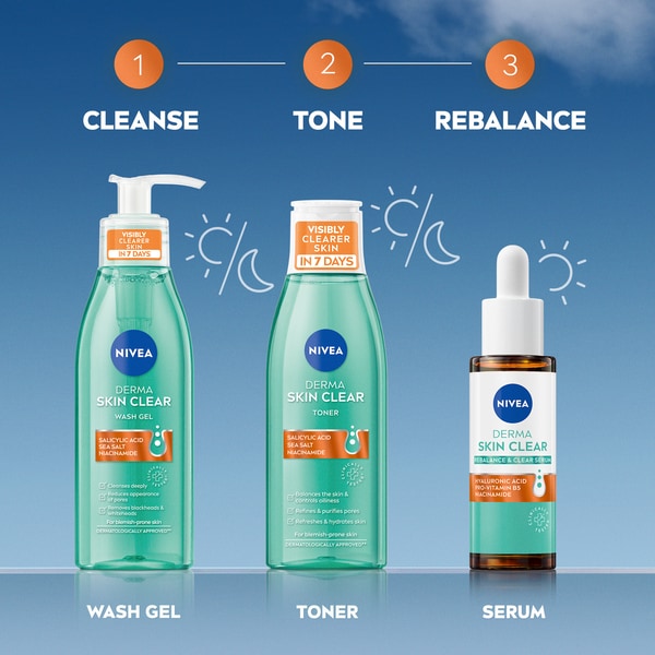 NIVEA Derma Skin Clear Toner with Salicylic Acid 200ml