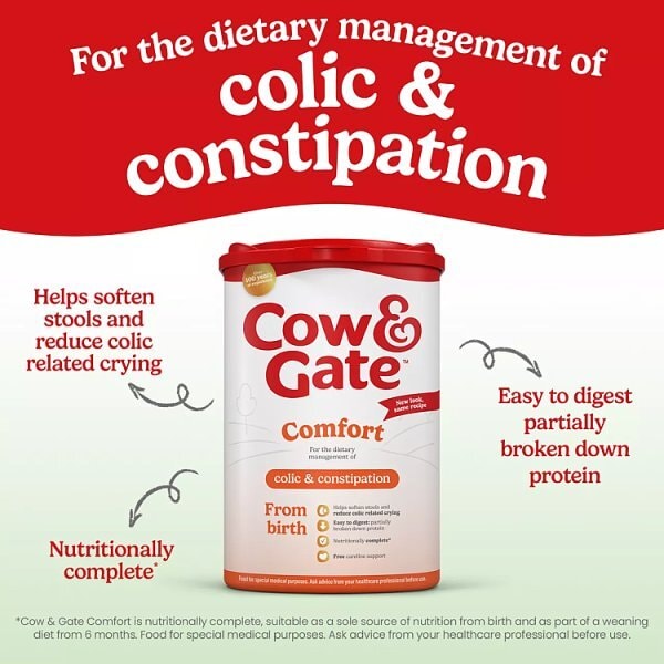 Cow & Gate Comfort Milk Powder From Birth 800g