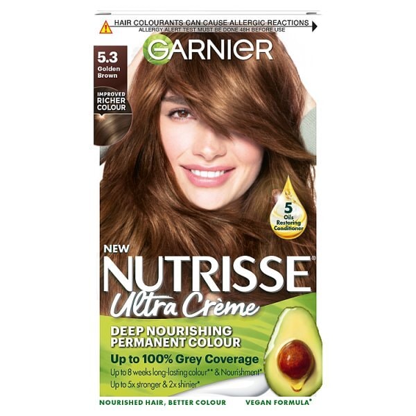 Garnier Nutrisse 5.3 Golden Brown Permanent Hair Dye