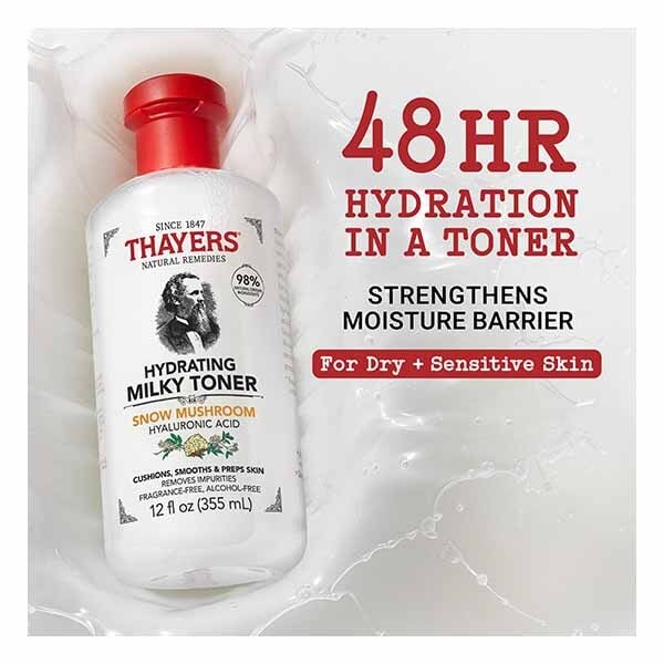 Thayers Milky Face Toner With Snow Mushroom, Hyaluronic Acid