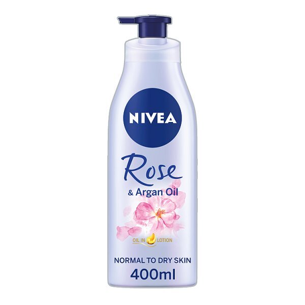 NIVEA Rose & Argan Oil Body Lotion Normal to Dry Skin 400ml