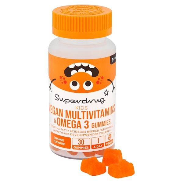 Superdrug Vegan Kids Multivit & Omega Gummies 30s