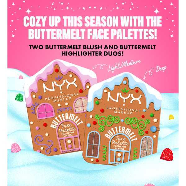 NYX Professional Makeup Buttermelt Face Palette Deep