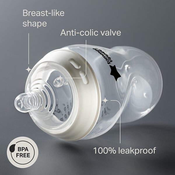 DNR Tommee Tippee Closer To Nature Mono Bottle 2x 260ml