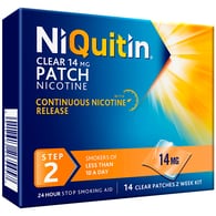 NiQuitin 14mg Step 2- 14 Nicotine Patches- Stop Smoking Aid