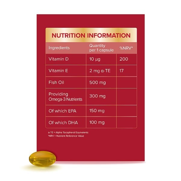 Seven Seas Omega-3 Fish Oil + Vitamin D 30 Caps