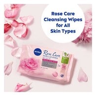 NIVEA Biodegradable Rose Care Micellar Wipes, 25 Wipes