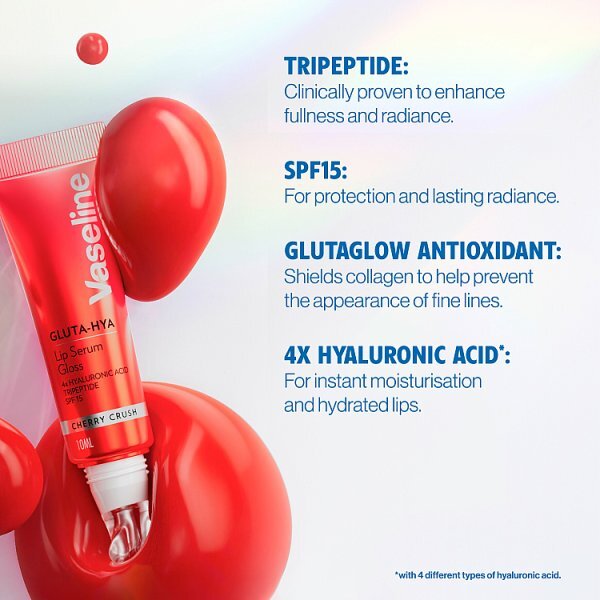 Vaseline Gluta-Hya Juicy Cherry Crush Serum Gloss SPF15 10ml