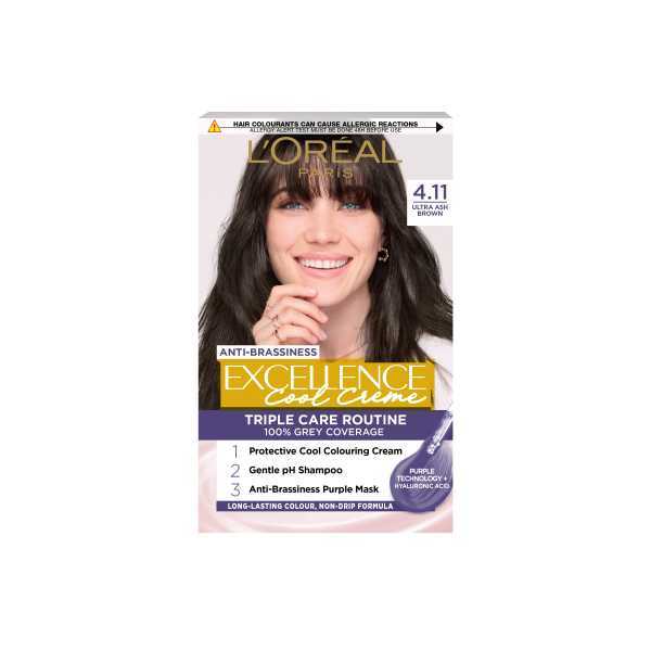 Excellence Crème Cool 4.11 Ultra Ash Brown Hair Dye